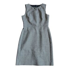 J. Crew Houndstooth Wool Blend Sheath Dress US 4